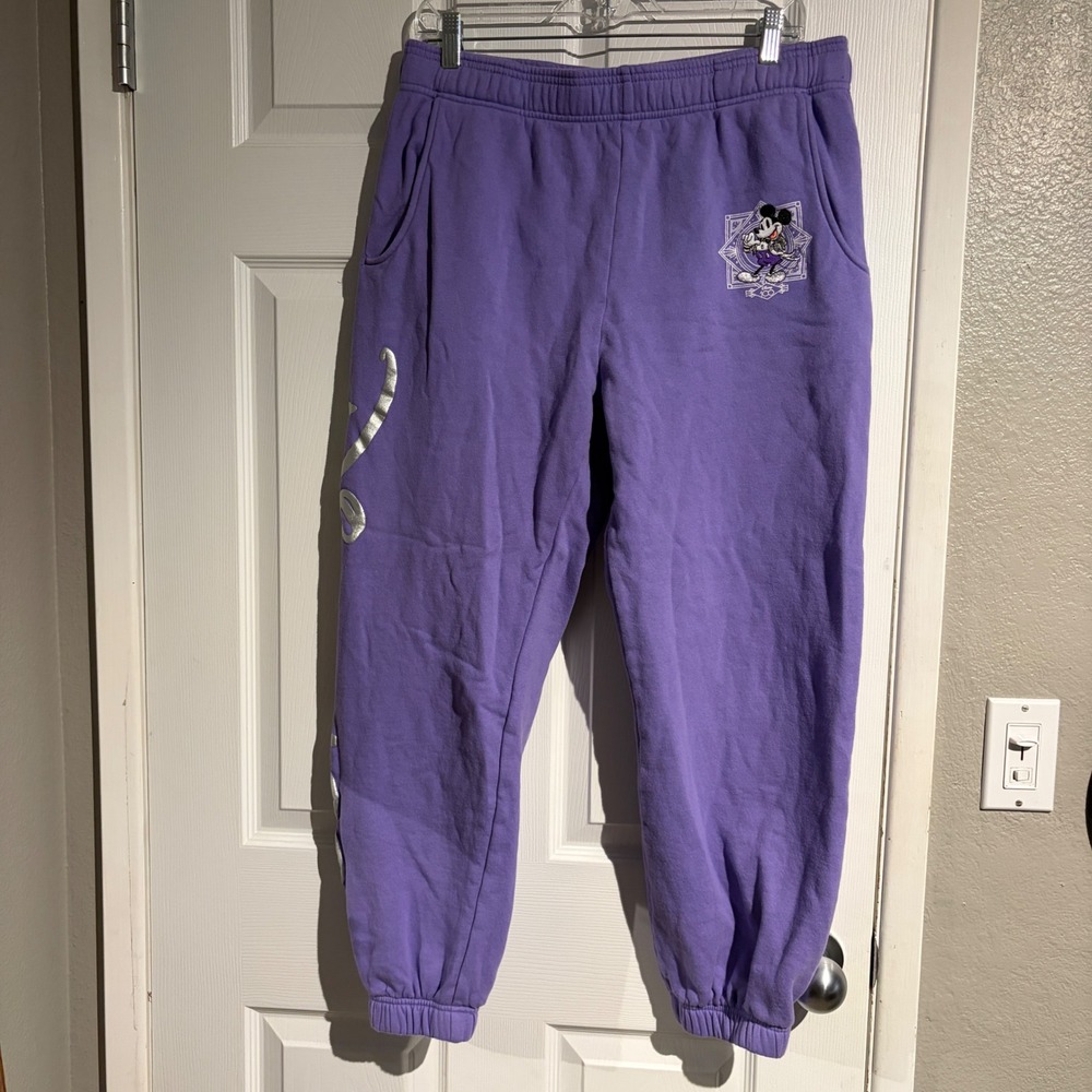 Disney 100 years of wonder Purple Sweatpants Size Medium